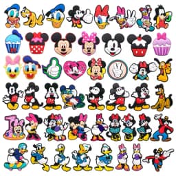 Mesucs 8-48Pcs Cartoon Shoe Charms for Women Men Girls Shoes Decoration Accessories For Clog Sandal Wristband Bag