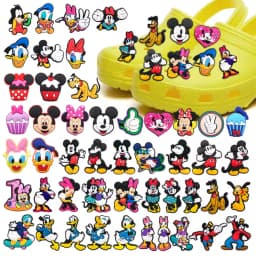 Mesucs 8-48Pcs Cartoon Shoe Charms for Women Men Girls Shoes Decoration Accessories For Clog Sandal Wristband Bag