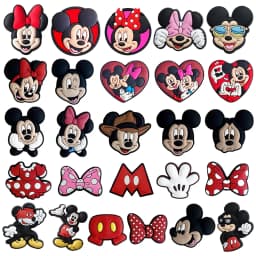 Mesucs 8-48Pcs Cartoon Shoe Charms for Women Men Girls Shoes Decoration Accessories For Clog Sandal Wristband Bag