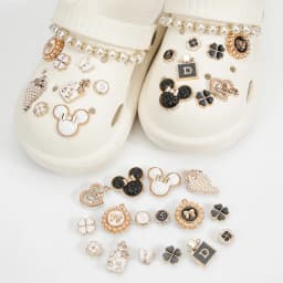 Combination Series DIY Shoe Charms for Crocs, Pearl Shoe Chains & Shoe Decorations (50PCS) Shoe Accessory Set
