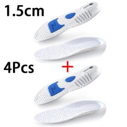 New Height Increase Insoles Men's and Women's Sports Shock Absorbing Insole Breathable Comfort Shoe Pads 2Pcs/4Pcs