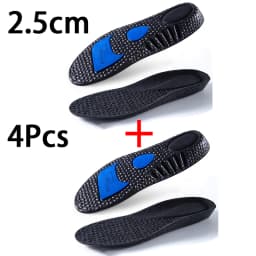 New Height Increase Insoles Men's and Women's Sports Shock Absorbing Insole Breathable Comfort Shoe Pads 2Pcs/4Pcs