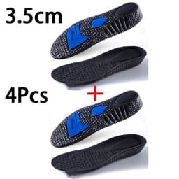 New Height Increase Insoles Men's and Women's Sports Shock Absorbing Insole Breathable Comfort Shoe Pads 2Pcs/4Pcs