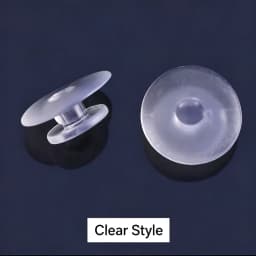 30Pcs Transparent & Black Buttons Accessories For DIY Sandal Shoe Charms Jewelry Decor