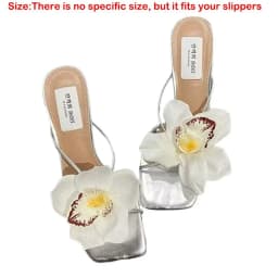1 Pair Simulation Coloful Thai Fairy Butterfly Flower Shoe Buckles Butterfly Orchid Phalaenopsis Shoe Flower Sandals