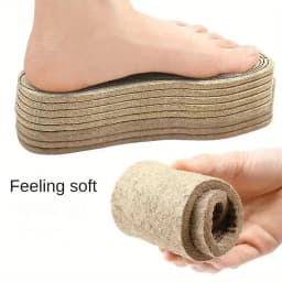 Wool Felt Insoles For Shoes Men Women Warm Shock-absorbing Insoles Shoes Pad Inlegzolen Heren Plantillas Adhesivas Para Zapatos