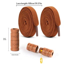8mm No Tie Shoe Laces Button locking Without Ties Elastic Laces Sneaker Widened Flat Shoelace for Shoes