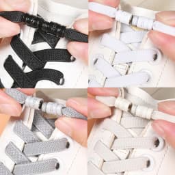 8mm No Tie Shoe Laces Button locking Without Ties Elastic Laces Sneaker Widened Flat Shoelace for Shoes