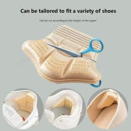 2Pcs Soft Heel Insoles Pads Pain Relief Cushions Size-Adjustable Anti-Wear Inserts for Sneakers Loafers and High Heels