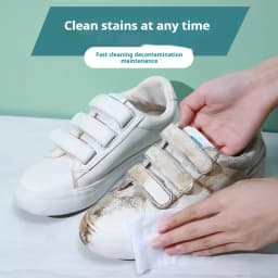 12/30/80PCS Sneakers Cleaner Shoes Cleaner Portable Disposable Powerful Cleaning Wipes Shoe Wipes Cloth Work on White Shoes