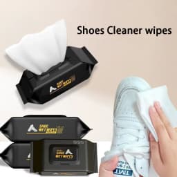 12/30/80PCS Sneakers Cleaner Shoes Cleaner Portable Disposable Powerful Cleaning Wipes Shoe Wipes Cloth Work on White Shoes