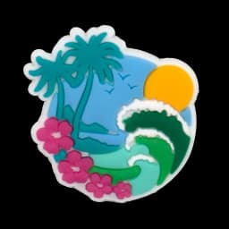 1/30PCS Hawaiian Casual Shoes Charms Decoration,Summer Style Accessories Pins For Shoes,Rainbow Sandals Clogs Buckles