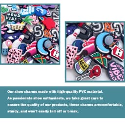 Random 10-200Pcs Non-Repeat Shoe Charms for Sandals, Beach Bags, PVC DIY Shoe Decorations Accessories Charms Premium Quality