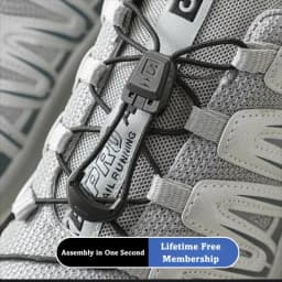Quicklace Kit / Footwear Lace Replacement Accessory / No tie Shoelaces Round Tennis Shoe laces Quality Running Sneaker Shoelaces