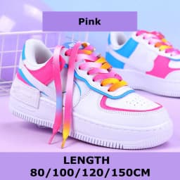 Flat Shoelaces Rainbow Color Shoe Laces Casual Canvas Shoes Colorful Shoelace Print Gradient Suitable for All Unisex New 1Pair