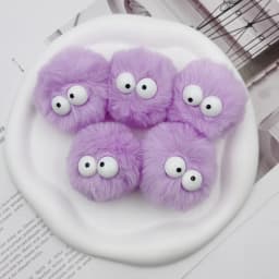 5 Pieces of Colorful Pom-Pom DIY Fashion Shoes and Accessories Are Suitable for Geta Sandals and Party Gifts
