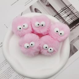 5 Pieces of Colorful Pom-Pom DIY Fashion Shoes and Accessories Are Suitable for Geta Sandals and Party Gifts
