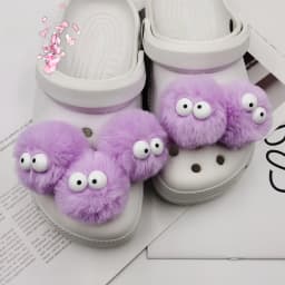 5 Pieces of Colorful Pom-Pom DIY Fashion Shoes and Accessories Are Suitable for Geta Sandals and Party Gifts