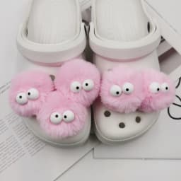 5 Pieces of Colorful Pom-Pom DIY Fashion Shoes and Accessories Are Suitable for Geta Sandals and Party Gifts