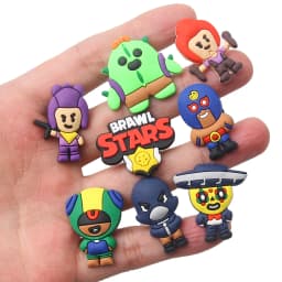 New Product 1-8Pcs Shoe Charms Game Cartoon Shoe Decoration Accessories for Clogs Fit Wristband Kids School Party Gift