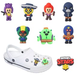 New Product 1-8Pcs Shoe Charms Game Cartoon Shoe Decoration Accessories for Clogs Fit Wristband Kids School Party Gift