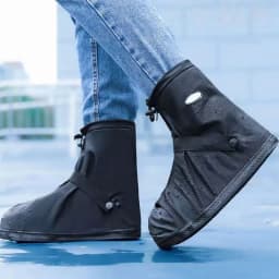 Reusable Anti-Slip Oxford Waterproof Shoes Cover Water Boots Cycling Hiking Overshoes Rain Snow Wet Sand Shoes Protectors S-XXL