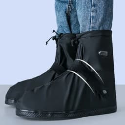 Reusable Anti-Slip Oxford Waterproof Shoes Cover Water Boots Cycling Hiking Overshoes Rain Snow Wet Sand Shoes Protectors S-XXL