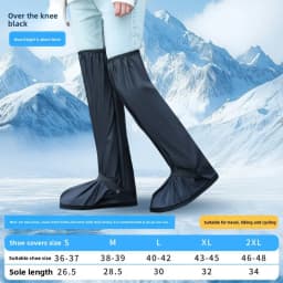 Reusable Anti-Slip Oxford Waterproof Shoes Cover Water Boots Cycling Hiking Overshoes Rain Snow Wet Sand Shoes Protectors S-XXL