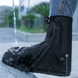 Reusable Anti-Slip Oxford Waterproof Shoes Cover Water Boots Cycling Hiking Overshoes Rain Snow Wet Sand Shoes Protectors S-XXL