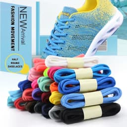1Pair Oval Shoe Laces 24 Color Half Round Athletic ShoeLaces for Sport/Running Shoes Shoe Strings 100/120/140/160/180cm Shoelace