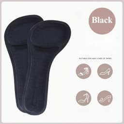 1 Pair Women’s Anti-Slip Shock-Absorbing Insoles | Soft Self-Adhesive Shoe Cushions with Odor Control for High Heels, Pumps