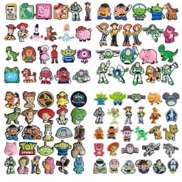 15-46Pcs Toy Story Shoe Charms Cartoon Shoes Decoration Accessories Buckle For Clog Sandal Wristband Bag