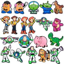 15-46Pcs Toy Story Shoe Charms Cartoon Shoes Decoration Accessories Buckle For Clog Sandal Wristband Bag