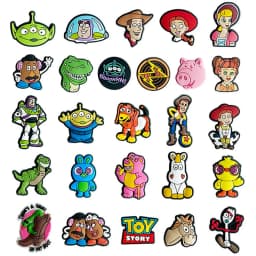 15-46Pcs Toy Story Shoe Charms Cartoon Shoes Decoration Accessories Buckle For Clog Sandal Wristband Bag
