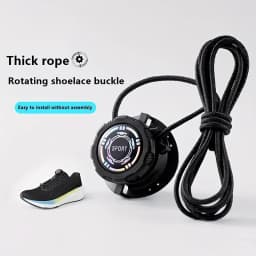 Upgraded No‑Tie Automatic Sneaker Laces Thick Rope Shoelaces with Swivel Metal Capsule Buckles Easy Installation