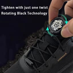 Upgraded No‑Tie Automatic Sneaker Laces Thick Rope Shoelaces with Swivel Metal Capsule Buckles Easy Installation