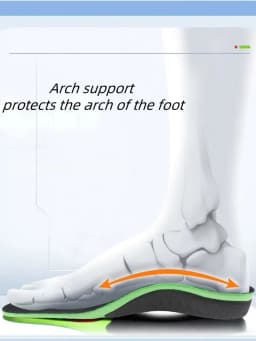 Arch Support Insoles Sports Shock Absorption Elastic Wear Resistant Orthopedic Flatfoot Insoles Feet Foot Pad
