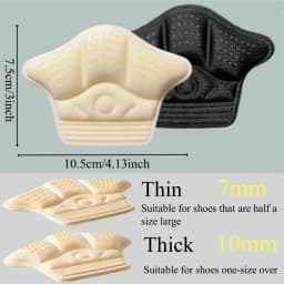 8pcs Heel Protector for Shoes Heel Stickers Inserts Insoles Anti Pain Sneakers Heel Pads Pain Relief Feet Pad Shoe Size Reducer