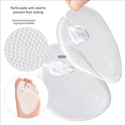 Silicone Slipper Forefoot Pads, Flip-Flop Pads, Foot Care Massage Pads, Non-Slip Cushioning