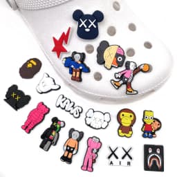 Hot sales 1-18pcs Hot Toys Cartoon Series PVC Shoe Accessories DIY Creativity Detachable Sandal Wristbands Party Decorations