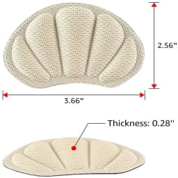3Pairs Heel Inserts for Shoes Too Big Reduce Size Filler Sneakers High Heels Pain Relief Insole Anti-Wear Feet Heel Protector