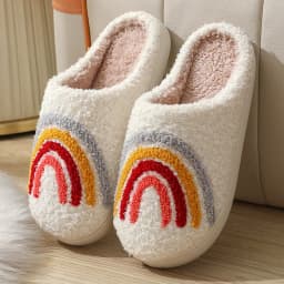 Women's Winter High-End Cotton Slippers, Women's Indoor Home Plush Warm Maternity Slippers, Couple Slippers with Added Fleece for Men in Autumn and Winter