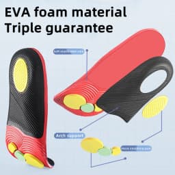 1 Pair Arch Support Plantar Fasciitis Insoles Soft Sole Shock-Absorbing Sports Shoes Insoles Flat Foot Orthopedic Insoles Unisex