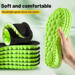 New 4D Super Soft Orthopedic Insoles – Sport Shock Absorption Arch Support Shoe Pads for Basketball Running, Feet Pain Relief