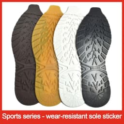 1Pair Anti-skid DIY Replacement Shoes with Thickened Rubber Soles to Repair Wear-resistant Rubber Anti-wear Patches