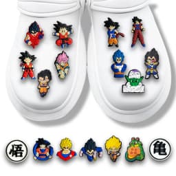 1/22pcs Dragon Ball Shoes Charms Decoration Buckle Character for Cartoon Anime Decoration  PVC Garden Shoes Accessories