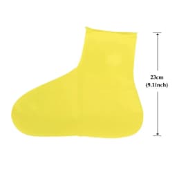 Elastic Waterproof Shoe Cover Outdoor Rain Boots Silicone Anti Slip Rain Shoe Cover PVC Portable Mid Thickened Latex Shoe Cover