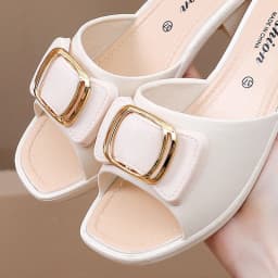 Women's Versatile Summer Sandals - Fashion Thick Sole Flip Flops, Non-Slip Durable Outdoor Slides for Beach/Street Wear