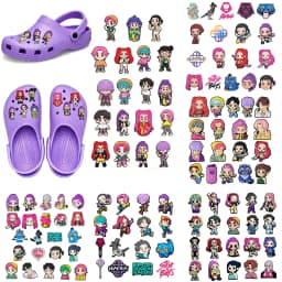 Hot Toys Cartoon 16-100pcs Shoe Charms For Sandals,Shoe Decoration Accessories Shoe Pins Great Gift For Men Women