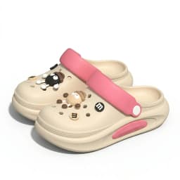Summer Clogs Women Cute 3D Charms Garden Sandals Lightweight Soft EVA Beach Slippers Outdoor Non Slip Fashion Thick Sole Shoes